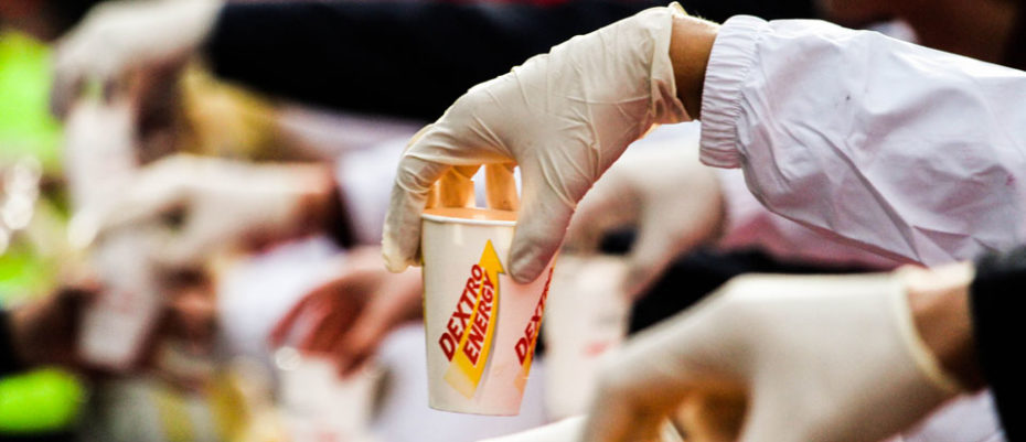 Bild zum Artikel: Neu an den Verpflegungsstationen: Dextro Energy Liquid Gel