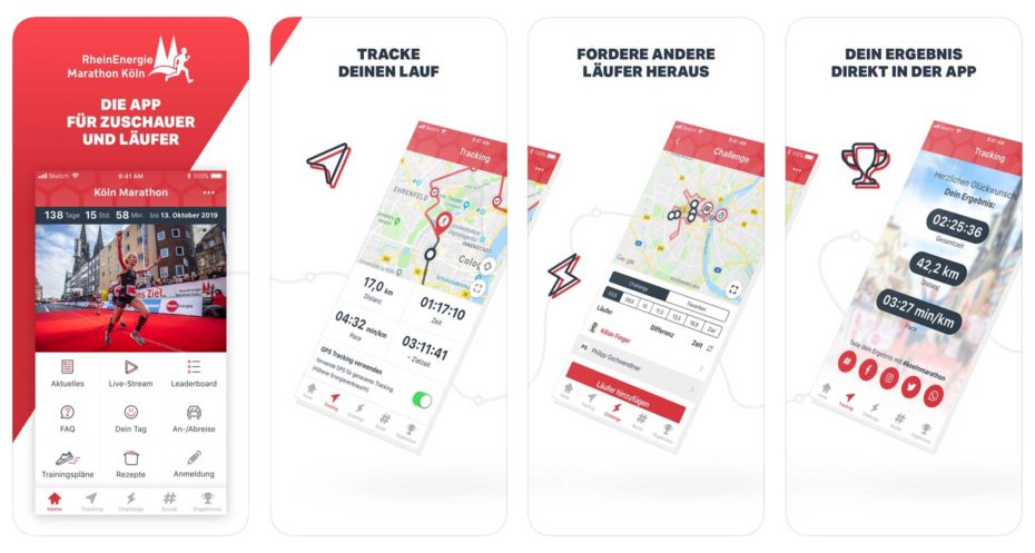 Bild zum Artikel: Köln Marathon-App: Neue Features 2019